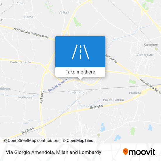 Via Giorgio Amendola map