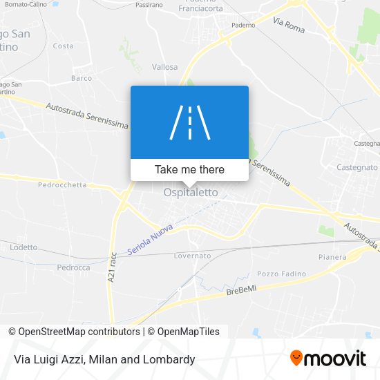 Via Luigi Azzi map