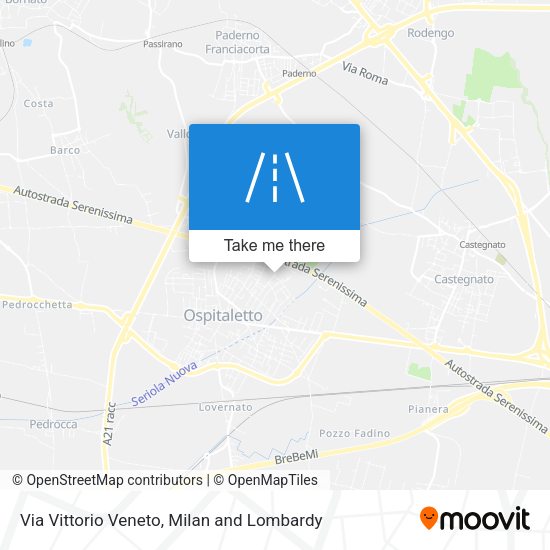 Via Vittorio Veneto map