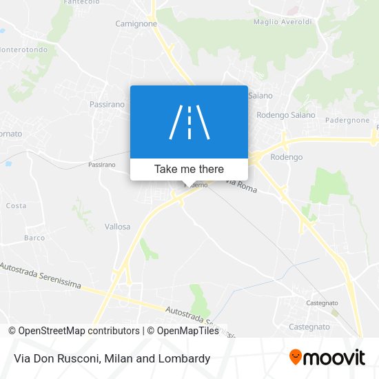 Via Don Rusconi map