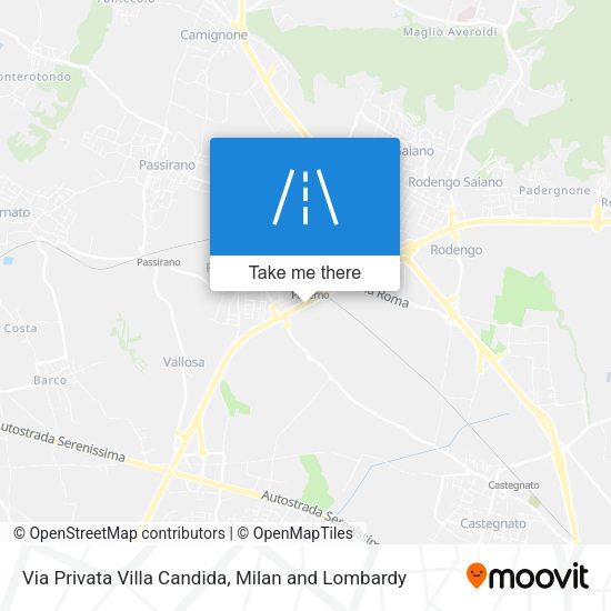 Via Privata Villa Candida map