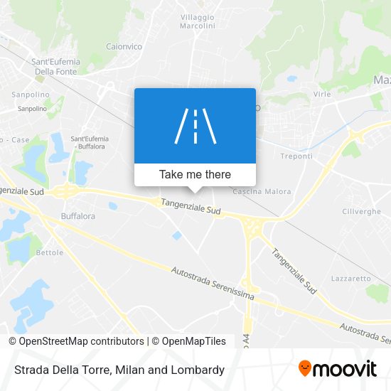 Strada Della Torre map