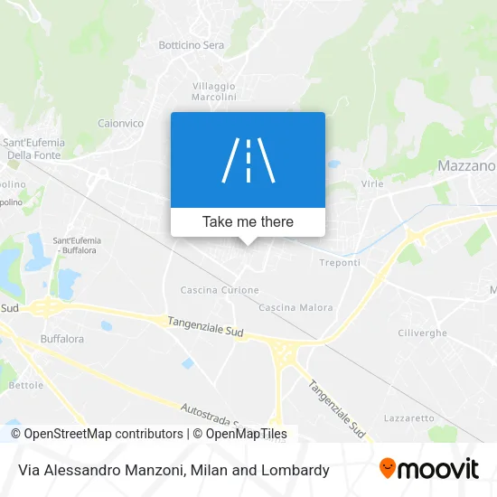 Via Alessandro Manzoni map