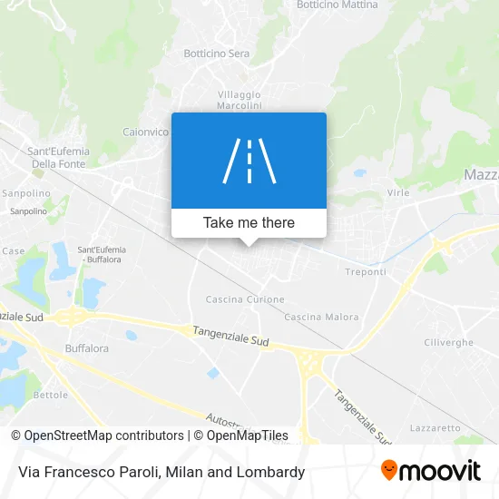 Via Francesco Paroli map