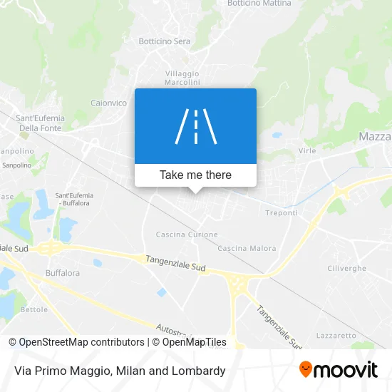 Via Primo Maggio map