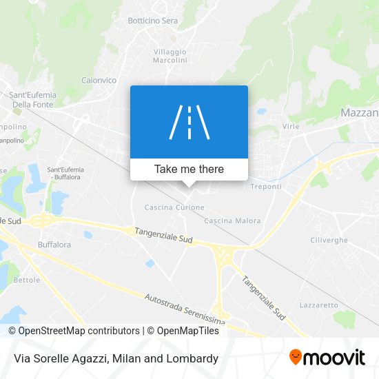 Via Sorelle Agazzi map
