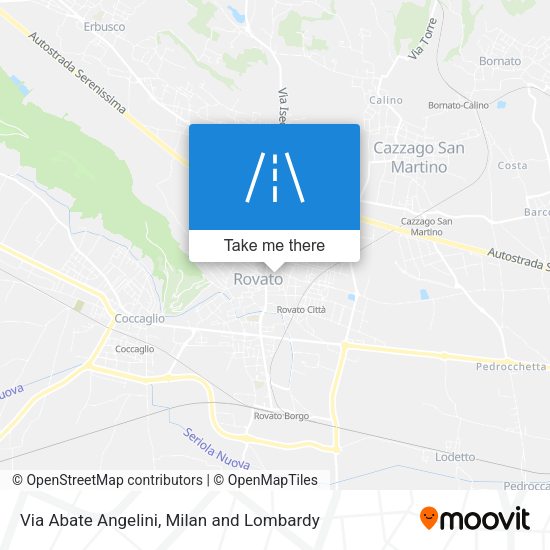 Via Abate Angelini map