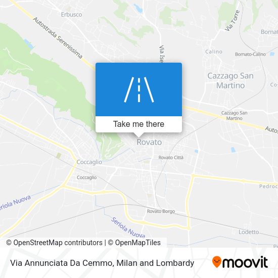 Via Annunciata Da Cemmo map