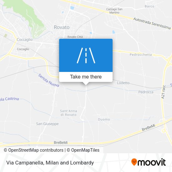 Via Campanella map
