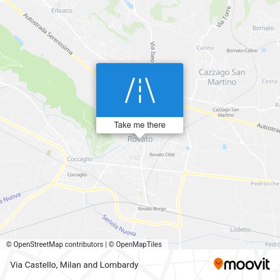 Via Castello map