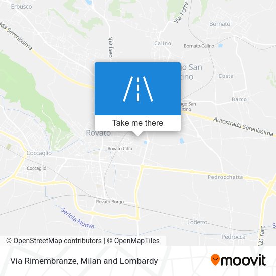 Via Rimembranze map