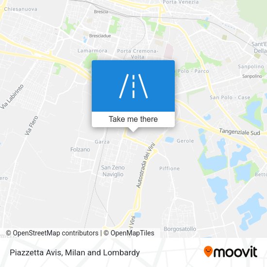 Piazzetta Avis map