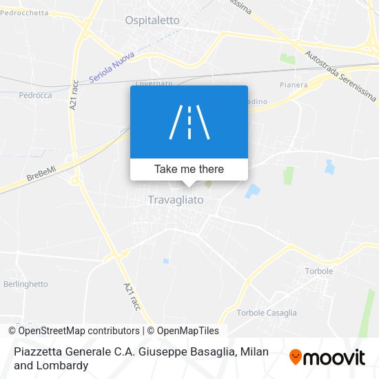 Piazzetta Generale C.A. Giuseppe Basaglia map