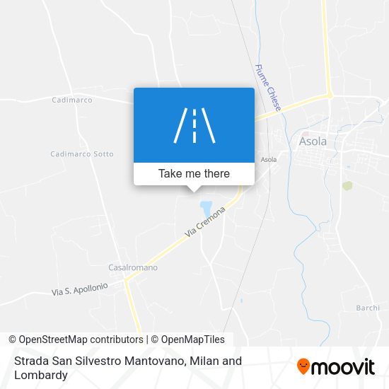 Strada San Silvestro Mantovano map