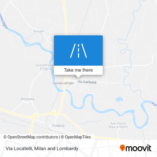 Via Locatelli map