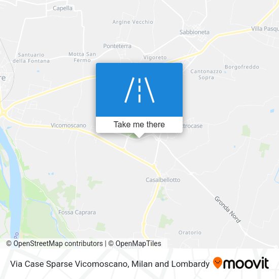 Via Case Sparse Vicomoscano map