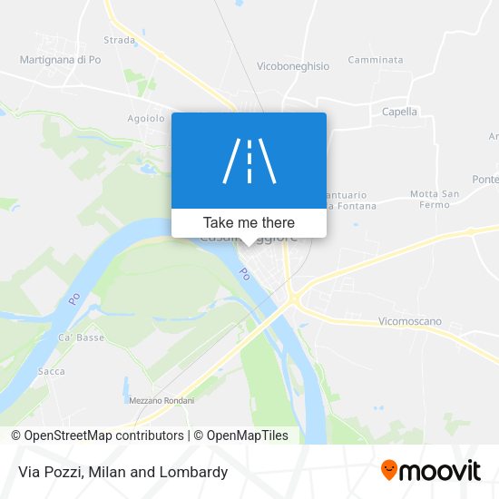 Via Pozzi map