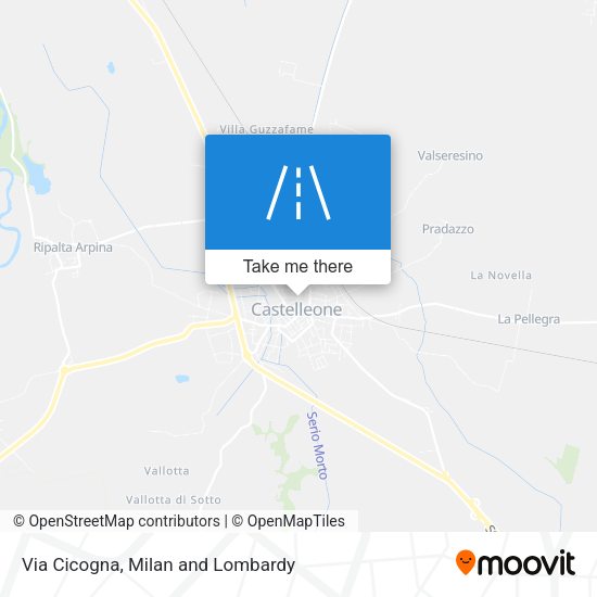 Via Cicogna map