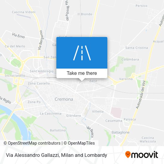 Via Alessandro Gallazzi map