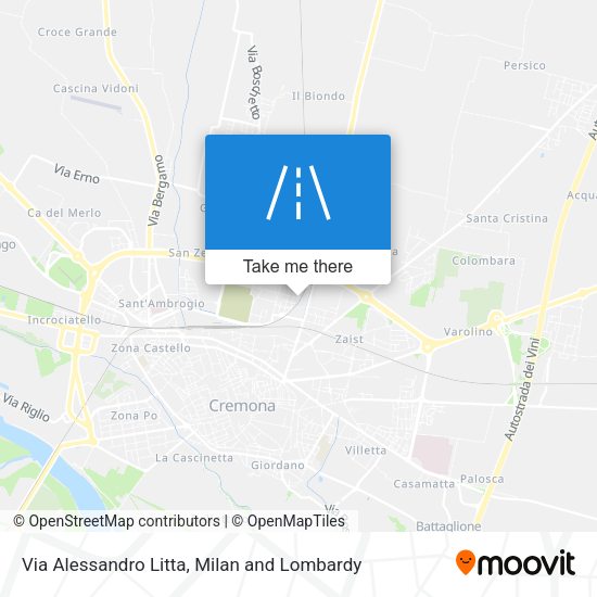 Via Alessandro Litta map