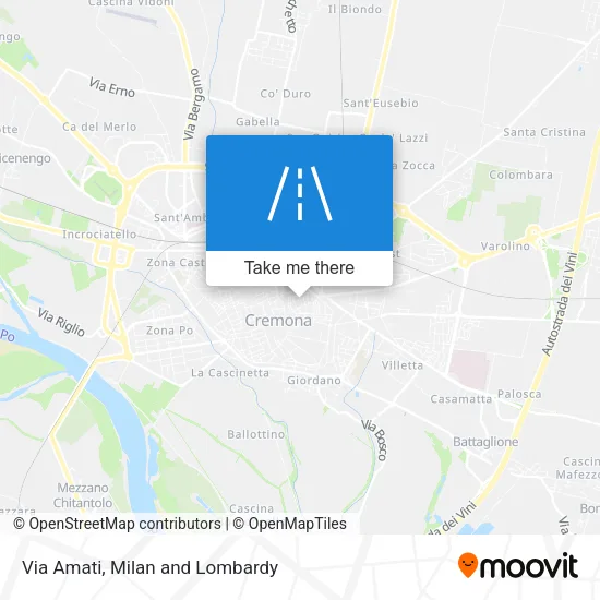 Via Amati map