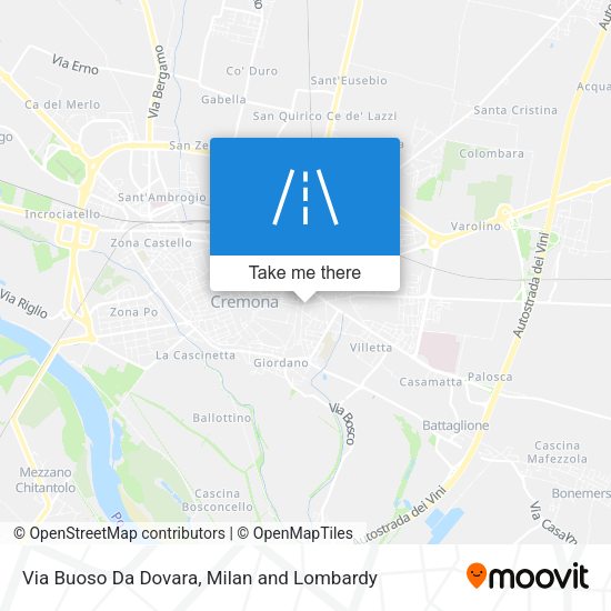 Via Buoso Da Dovara map
