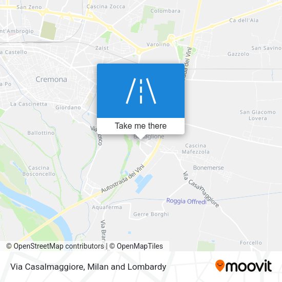 Via Casalmaggiore map