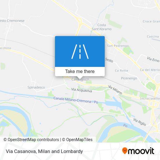 Via Casanova map