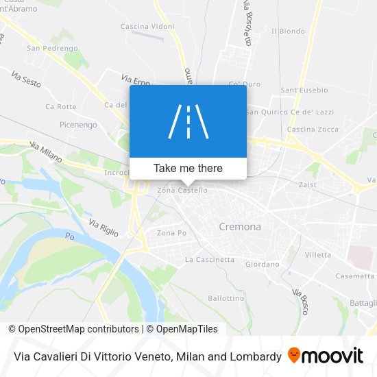 Via Cavalieri Di Vittorio Veneto map