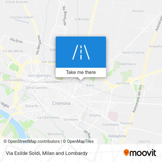 Via Esilde Soldi map
