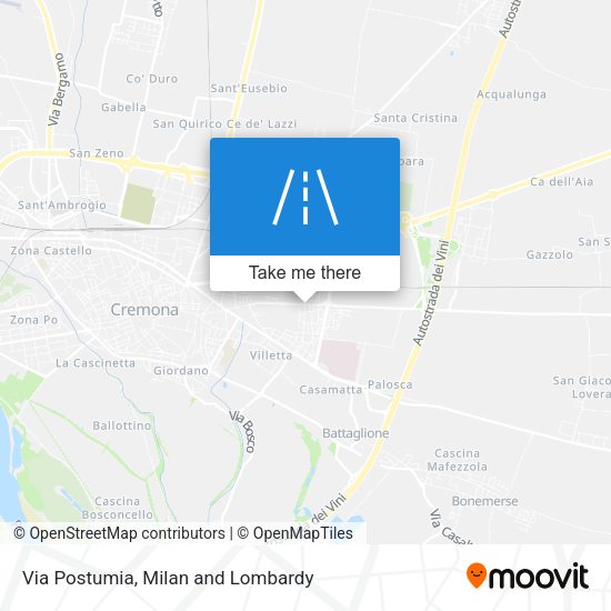Via Postumia map