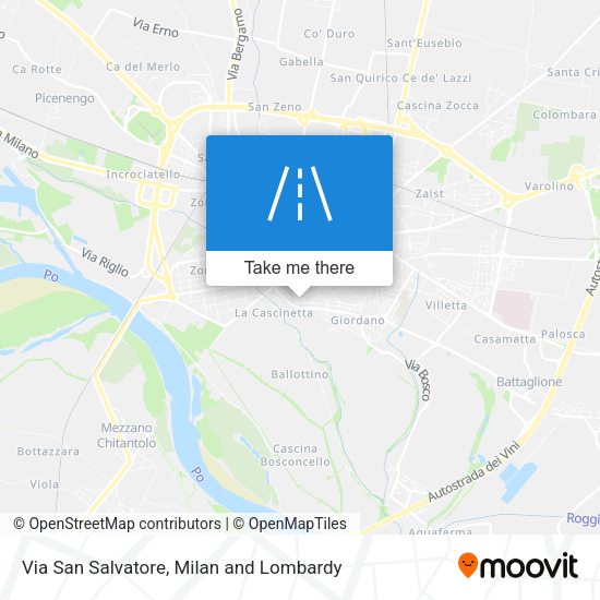 Via San Salvatore map
