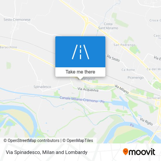 Via Spinadesco map