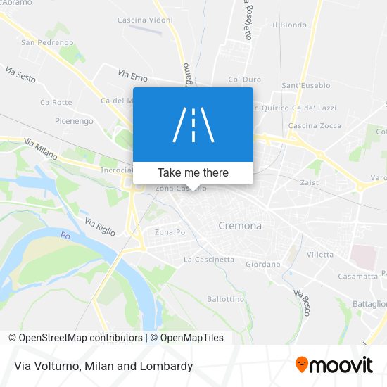 Via Volturno map