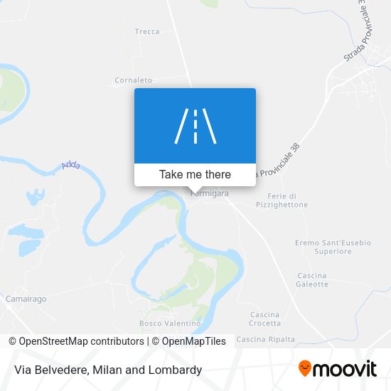 Via Belvedere map