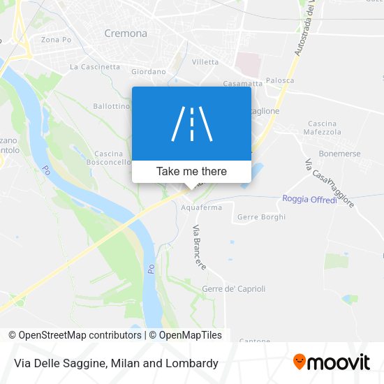 Via Delle Saggine map