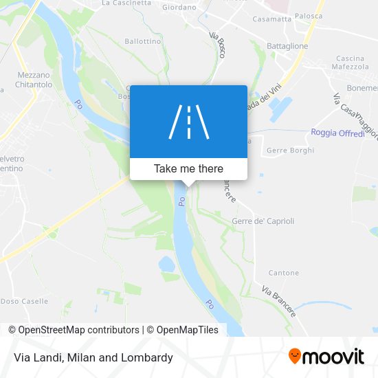 Via Landi map