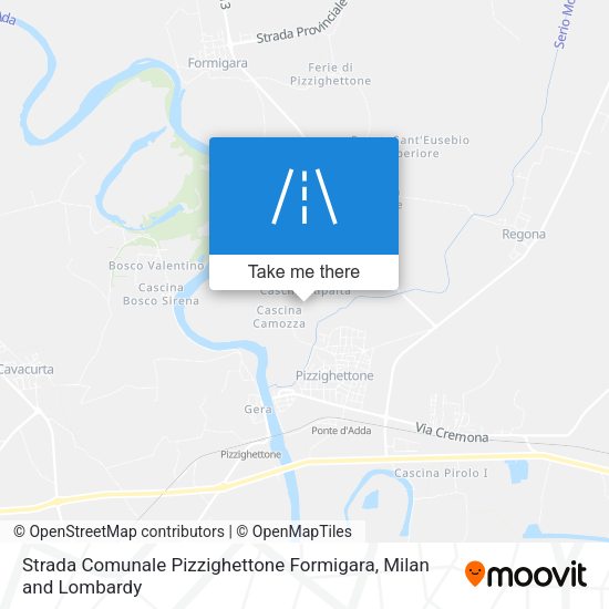 Strada Comunale Pizzighettone Formigara map