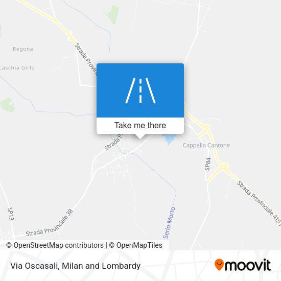 Via Oscasali map