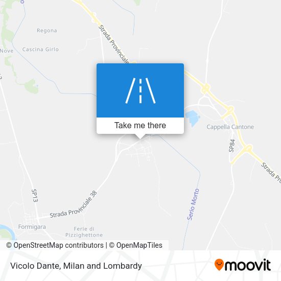 Vicolo Dante map