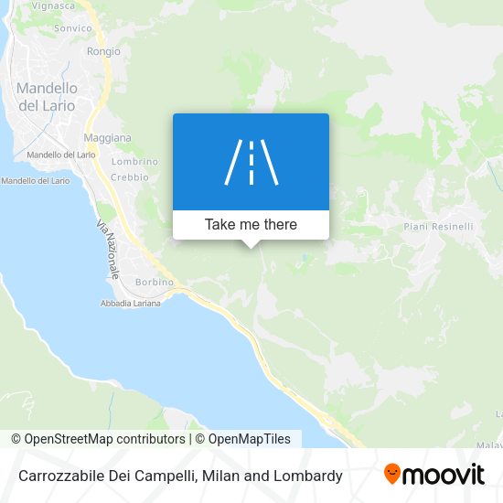 Carrozzabile Dei Campelli map