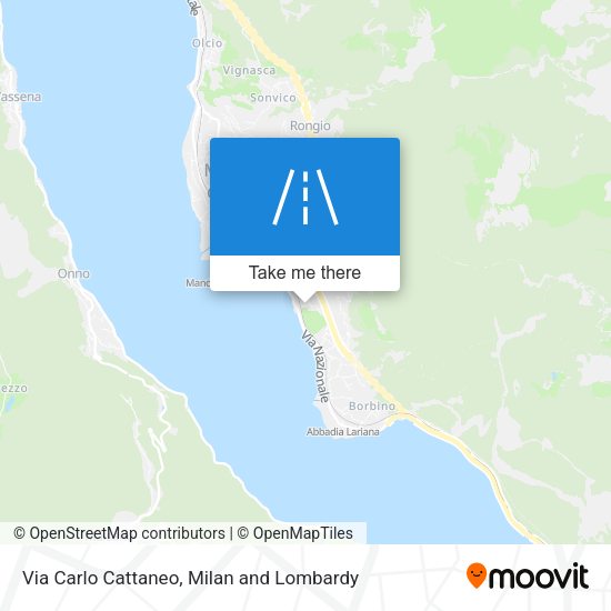Via Carlo Cattaneo map