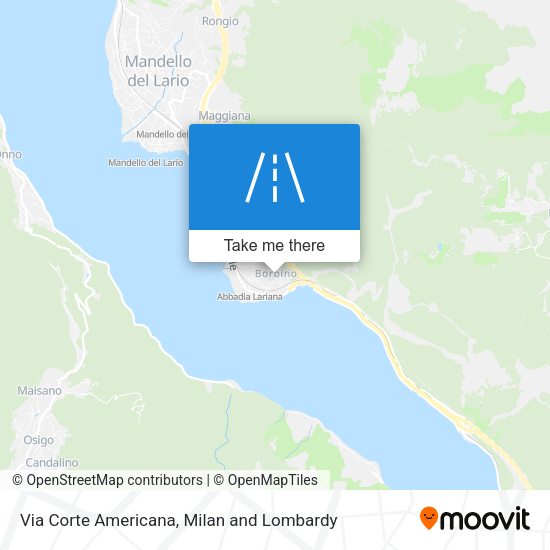 Via Corte Americana map