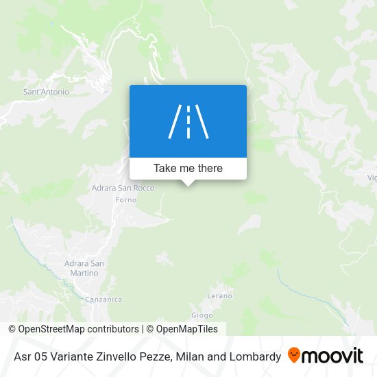 Asr 05 Variante Zinvello Pezze map