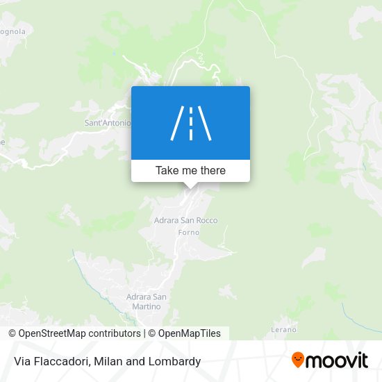 Via Flaccadori map