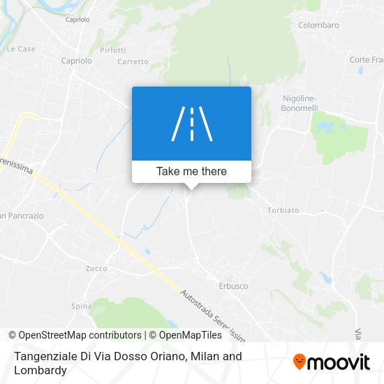 Tangenziale Di Via Dosso Oriano map