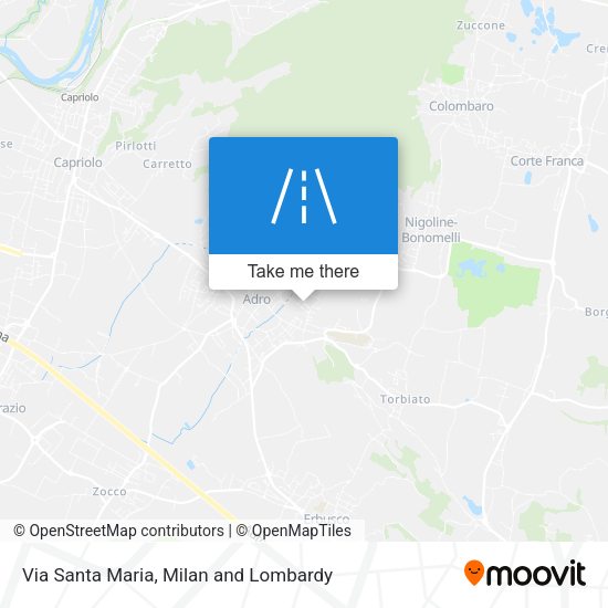 Via Santa Maria map