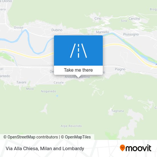 Via Alla Chiesa map