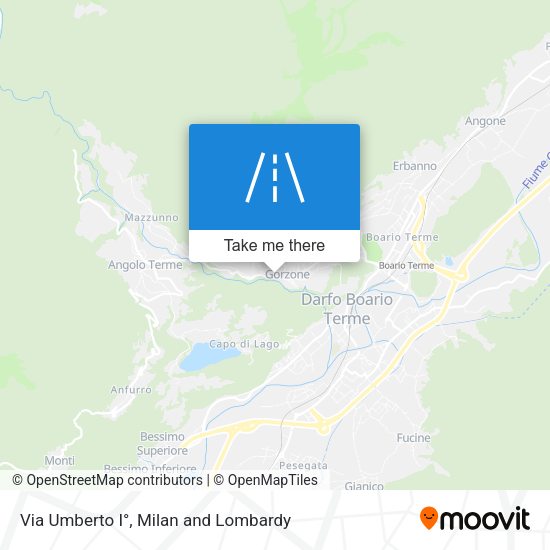 Via Umberto I° map