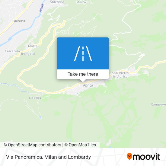 Via Panoramica map